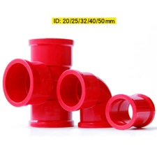 PVC 20-50mm ID Thickening Fish Tank Water Supply Pipe Fittings Adapter Connector