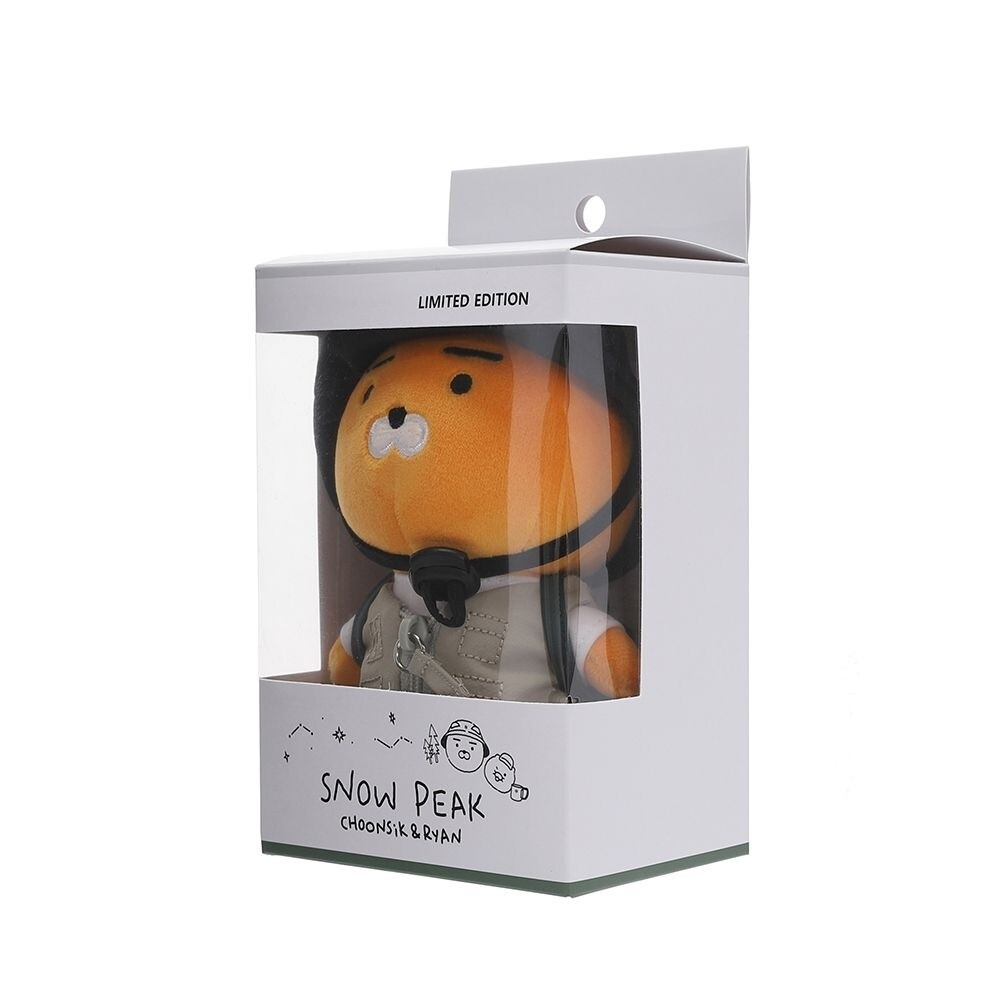[スノーピーク X カカオフレンズ] ライアン キーリング Orange Snow Peak x KAKAO Friends RYAN Camper Plush Doll Keyring