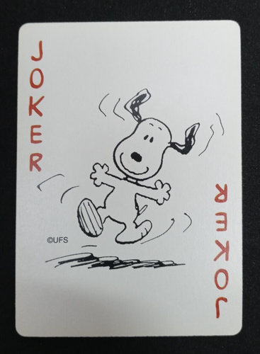 1999 Hoyle Peanuts 50 Celebration Snoopy Playing Card Joker - Picture 1 of 2