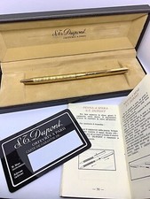 S.T. DUPONT VINTAGE PENNA A SFERA DORATA  BALLPOINT GOLDEN NEW ORIGINAL 