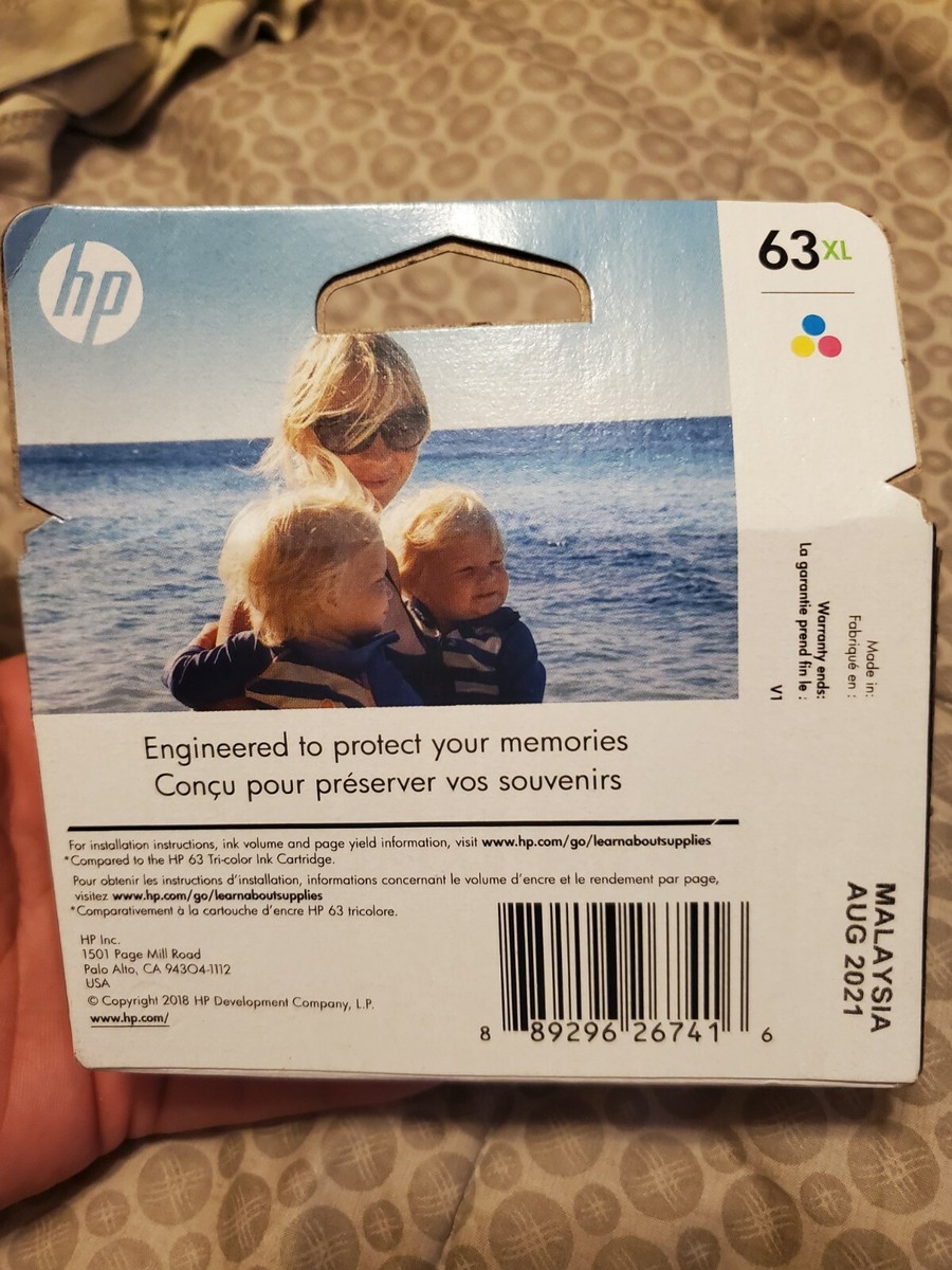 Remanufactured HP 63 Color Ink Cartridge, High Yield (F6U63AN