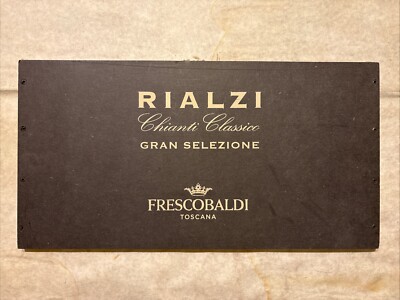 1 Rare Wine Wood Panel Rialzi Frescobaldi Italy Vintage CRATE BOX SIDE 2/25 216