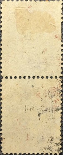 Scott #R24c Vertical Pair 5 Cent 1862 Revenue Certificate Stamp - Picture 2 of 2