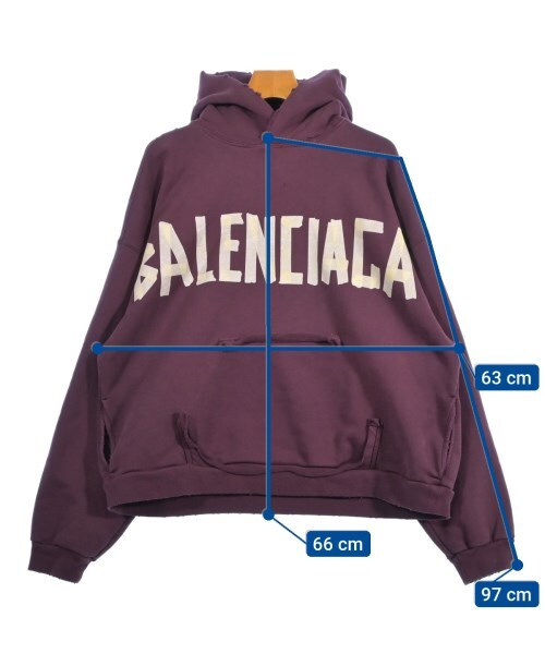 BALENCIAGA Hoodies Dark Red S 2200554346038 | eBay