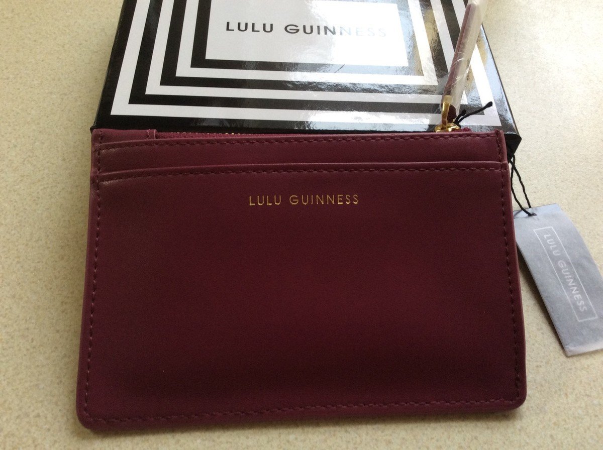 Pochette Portefeuille Lulu Guinness 'Lottie' Noir Thème Voyage Bagage - Neuf Et Emballé