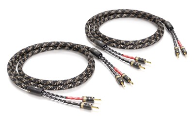 Viablue -SC-4 Silver- HighEnd Lautsprecherkabel single-wire - Bananas T8 - Cobra