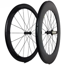 700C Carbon Road Bike Wheel 25Mm U Shape  60mm+88mm Depth Clincher Wheels
