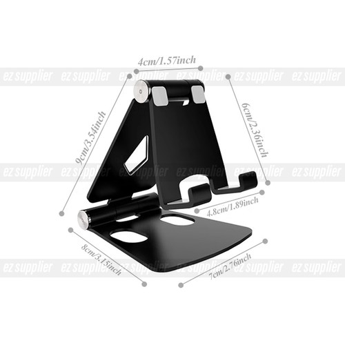 Universal Folding Aluminum Tablet Mount Holder Stand For iPad iPhone Samsung HOT - Picture 6 of 12