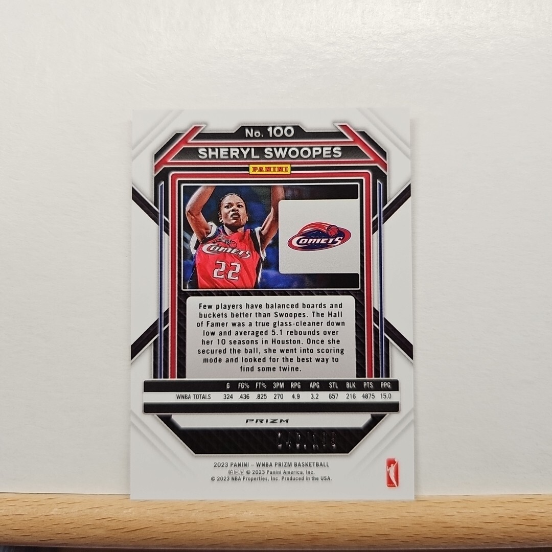 2023 Panini Prizm WNBA Basketball Sheryl Swoopes base RED Prizm