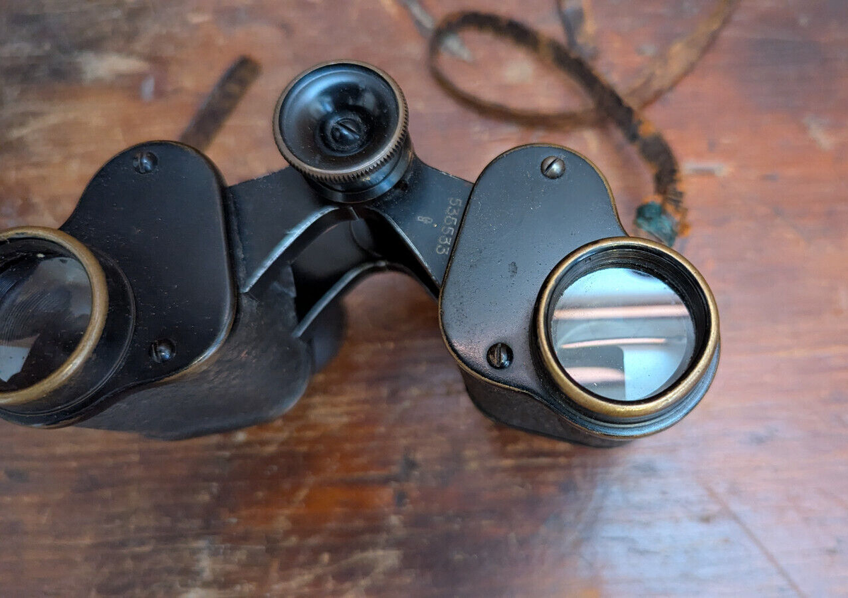 希少 C.P. GOERZ BERLIN 240mm F3.5 VINTAGE CP GOERZ BERLIN TRIEDER 9X BINOCULARS W/ CASE CIRCA