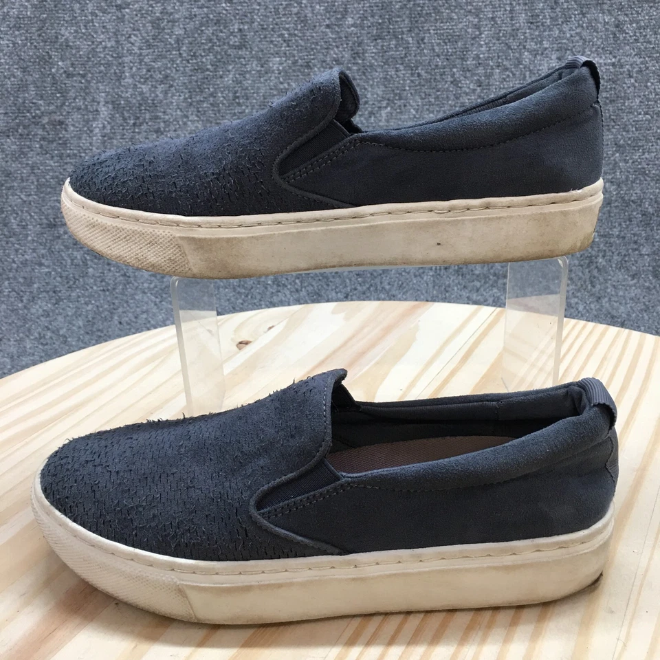 Zapatos Dr Scholls Mujer 6 M No Bad Days Informales Sin Cordones Mocasines Planos Tela Azul Foto 2 de 4