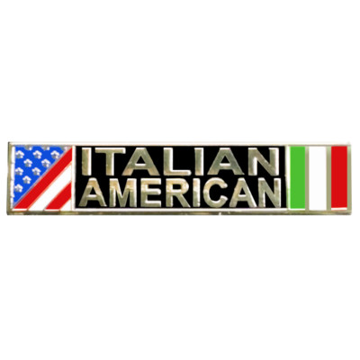PBX-013-F Italian American Flags Citation Commendation Bar Pin