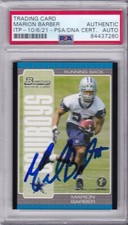 MARION BARBER PSA Slab Signed Autographed Auto 2005 Bowman 1st edition RC Cowboy