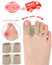2PCS Hallux Valgus Bunion Corrector Orthopedic Adjuster Brace Foot Toe Separator
