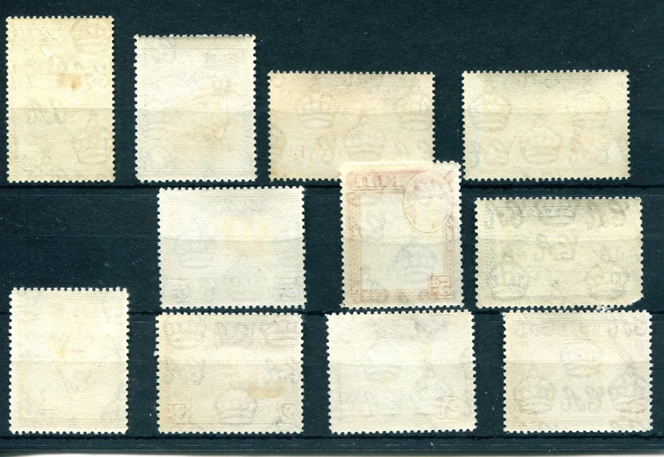 Fiji 1938 Original Issue Part Set of 11 SG249a-266 Fine MLH Cat: £212 - Image 2 of 2