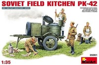 1:35 Miniart Soviet Field Kitchen Kp-42 Kit MIN35061 Modellbau
