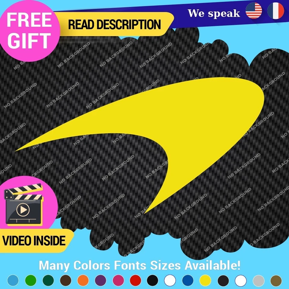 Fits Orange McLaren Decals Stickers Vinyl Mc Automotive F1 Brake Laren Wheels Foto 4 de 4