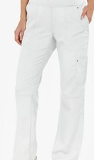 Purple Label Yoga Women’s Scrub Pants Medium Tall White NEW