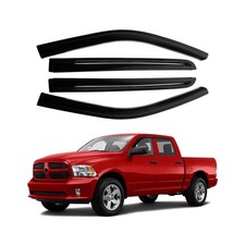 Canvcle Window Visors Rain Guards for Dodge Ram 1500 Crew Cab 2009-2018/Ram 2...