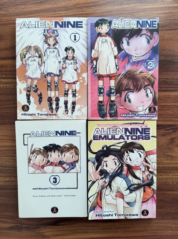 Alien Nine Volume 1 2 3 and Emulators Hitoshi Tomiza English Manga Complete Set