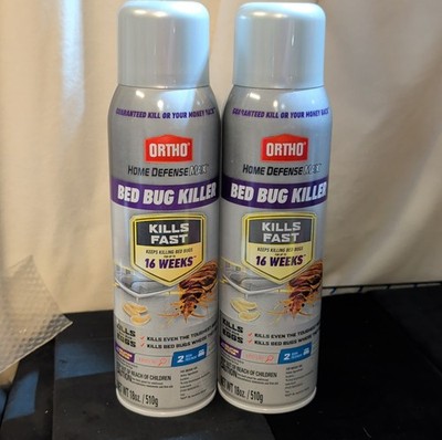 (2 PACK) Ortho Home Defense Max Bed Bug Killer Spray 18oz Each NEW