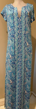 LILLY PULITZER Womens Long Sophiletta By The Seashore Dress - Sz Large