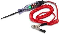 Pack-1 Automotive Test Light Digital LED Circuit Tester, Dc 3v/6v/12v/24v