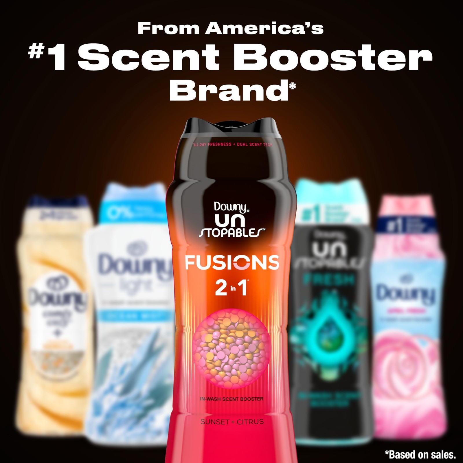 Downy Unstopables Fusions Scent Booster Beads Sunset Citrus 26.5 oz