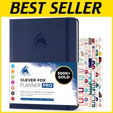 Dark Blue Planner - Increase Productivity & Achieve Goals