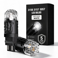 2X 3156 3157 LED 6000K White Brake Tail Stop Parking High Power Light Bulbs
