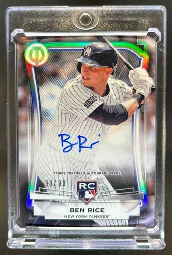 2025 Topps Tribute Ben Rice League Inauguration Auto RC Rookie #/99 Yankees