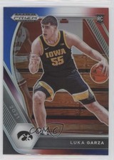 2021-22 Panini Prizm Draft Picks Red White & Blue Prizm Luka Garza #51 9xh