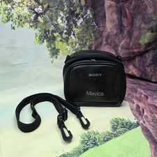 Sony Mavica Black Camera Case with Shoulder Strap - Vintage Original Bag