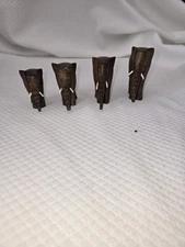 4 Hand Carved Wood Elephants Believed To Bring Luck Prosperity To Your Home