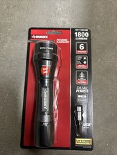 Husky 1800 Lumens Dual Power LED Rechargeable Tactical Focusing Flashlight
