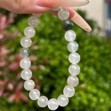 SL109-Tianshan Ice-Cui Jade single circle stone beaded bracelet jewelry 1pcs