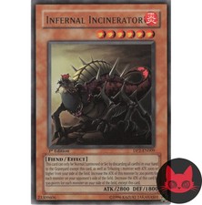 Yugioh Höllenverbrennungsgerät DP2-DE009 Rare 1. Auflage NM