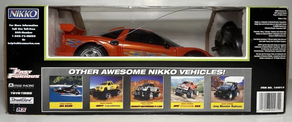 NIKKO Radio Control 1/16 Rc Car The Fast and the Furious Acura NSX Tested - Image 4 of 4