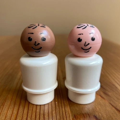 Vintage Fisher Price Little People Hospital DOCTOR Lot of 2 Male Figures #931