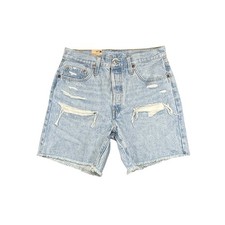Levi's 501 Original Shorts 29 High Rise Distressed Cut Off Denim NWT Blue Casual