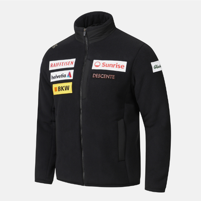 DESCENTE SWISS SKI Heavy Bonded Fleece Jacket SQ421SKTO2 BLACK
