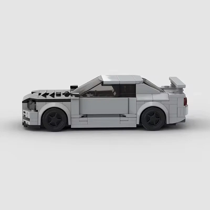Grey Nissan Skyline GTR R34 369 Pcs Building Brick Set MOC - FREE DELIVERY UK - Image 2 of 4