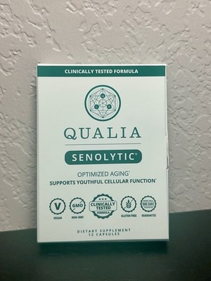 Qualia Senolytic Supplement 12 Capsules Clinically Tested Brand New SEALED 