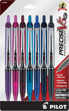 , Precise V5 RT Refillable  Retractable Liquid Ink Rolling Ball Pens, Extra Fin