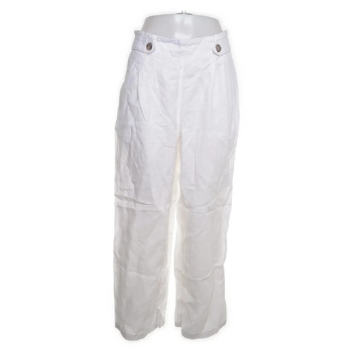 ESPRIT, Hose, Größe: 38, Weiß, Leinen, Einfarbig, Damen #XIa