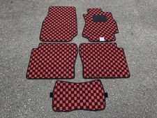 Toyota Chaser Mark Ii Gx100 Jzx100 Floor Mats Check Red New Japan 1996-2000