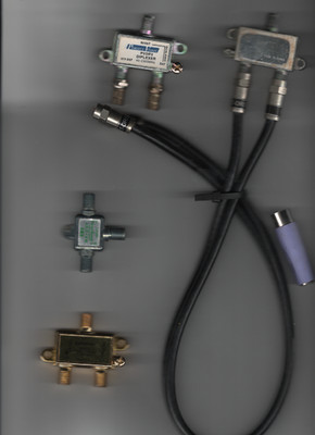 COAX CABLES - Cabels, Connectors and Splitters (20 PLUS)