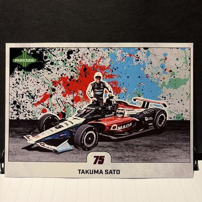 2026 Parkside Indycar 2x 500 Winner Takuma Sato Indy 500 Box Topper Card