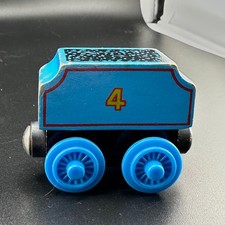 Vtg 1996 Thomas Wooden Railway Gordon Tender 4 Blue Coal Train Britt Allcroft