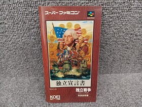 Koei War of Independence SFC Software Super Famicom